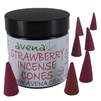 Strawberry Avena Large Incense Cones 20